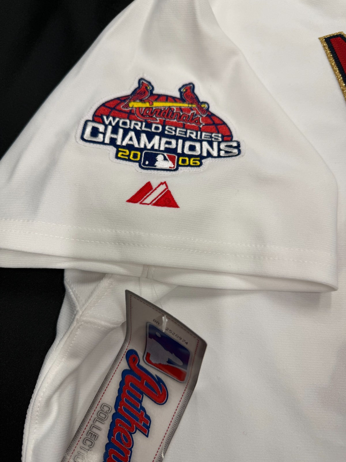 Yadier Molina Signed Authentic Cardinals 07 Ring Ceremony Opening Day Jersey BAS