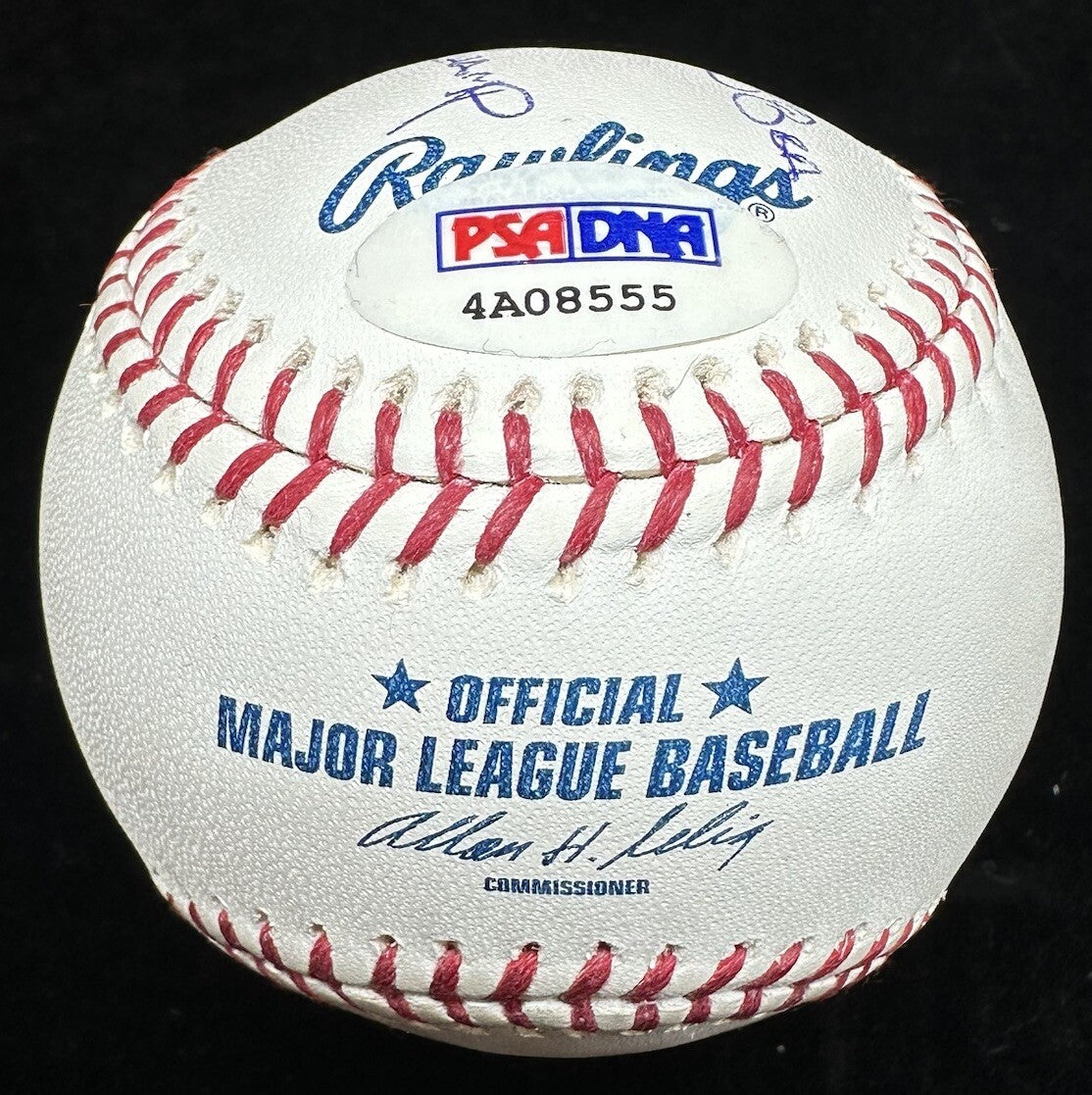 Tony Gwynn HOF 07 Hits All Star Batting Champ GG AVG Signed Stat Baseball PSA