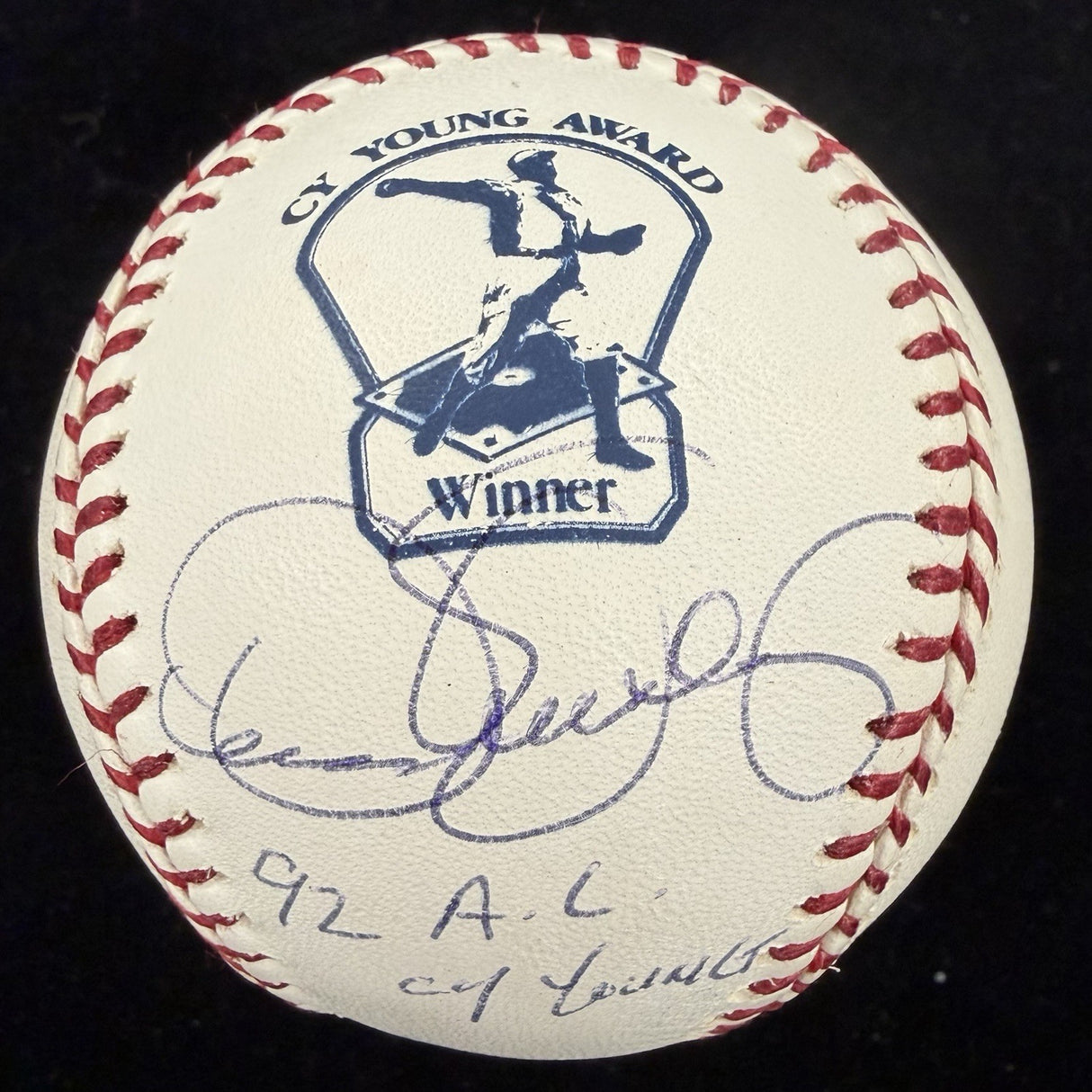 Dennis Eckersley 92 AL Cy Young Signed Cy Young Logo Baseball Tristar MLB Holo