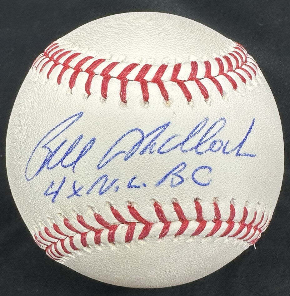 Bill Madlock 4x NL BC Signed Baseball Tristar