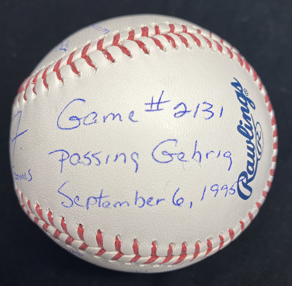 Cal Ripken Jr. 2632 Consecutive Games Story Stat Baseball Beckett Witness BAS