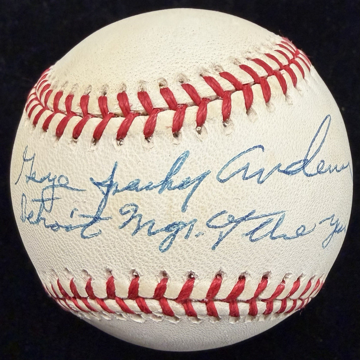George Sparky Anderson Detroit Tigers Manager Of Year Signed Baseball JSA