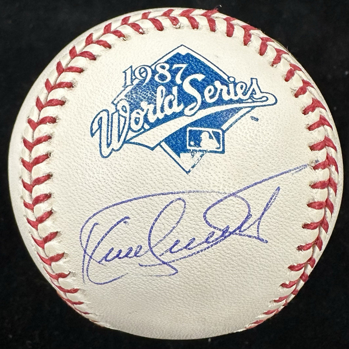 Kirby Puckett Signed 1987 World Series Logo Baseball MLB Holo