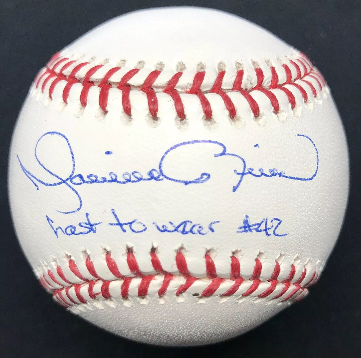 Mariano Rivera Last To Wear #42 Signed Baseball PSA/DNA LOA Graded 9.5 HOF