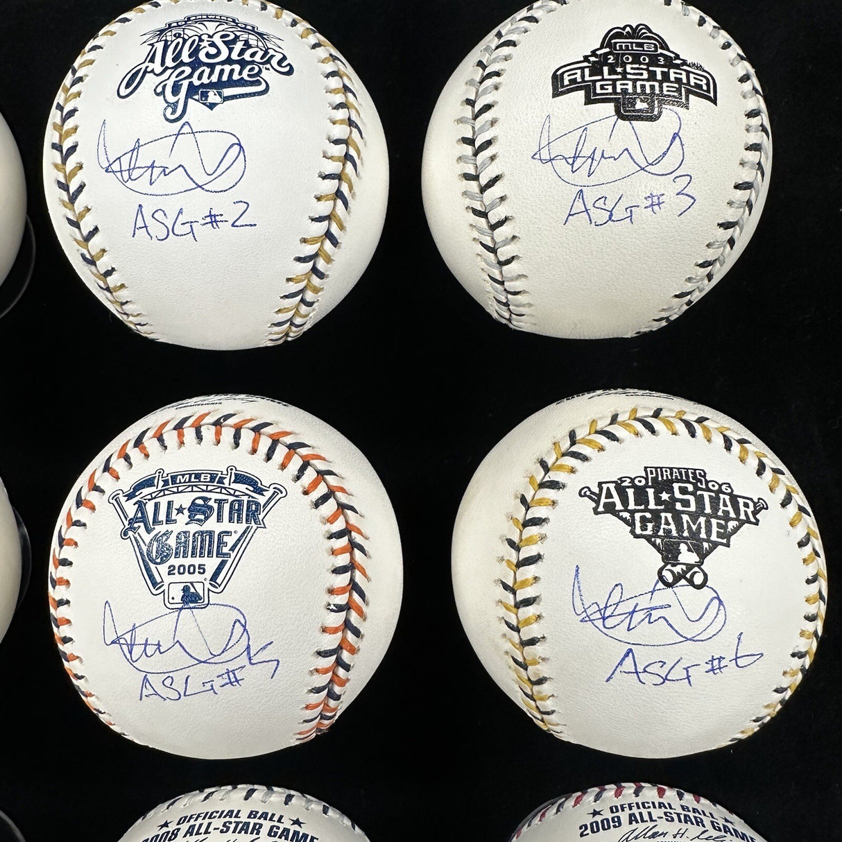 Ichiro Suzuki 2001-2010 Signed All Star Game Baseball Set Ichiro Hologram