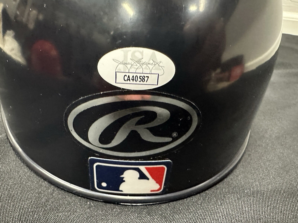 Reggie Jackson HOF 93 Signed Authentic Yankees Batting Helmet JSA