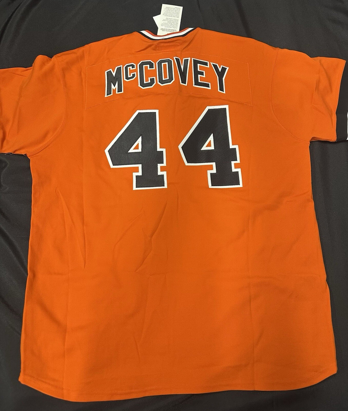 Willie McCovey Signed Authentic Giants Mitchell Ness Stat Jersey PSA LOA
