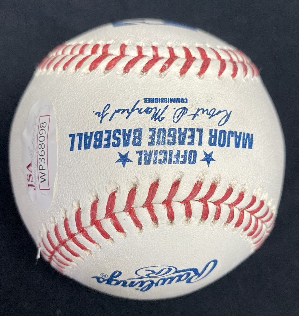 Rollie Fingers HOF 92 81 Cy Young 81 AL MVP Signed Baseball JSA Witness