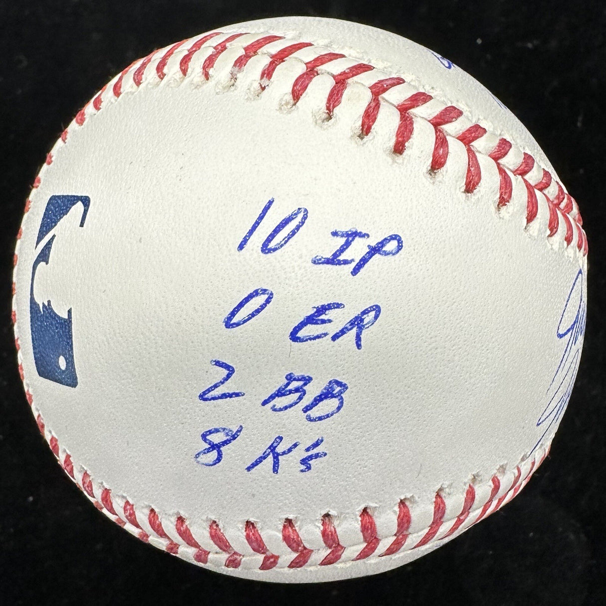 Jack Morris John Smoltz 1991 World Series Game 7 Dual Signed Stat Baseball BAS