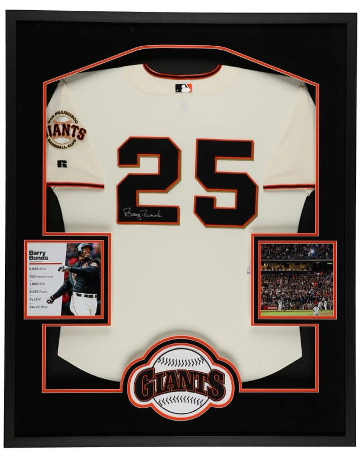 Barry Bonds Signed Authentic Russell San Francisco Giants Signed Jersey MLB Holo