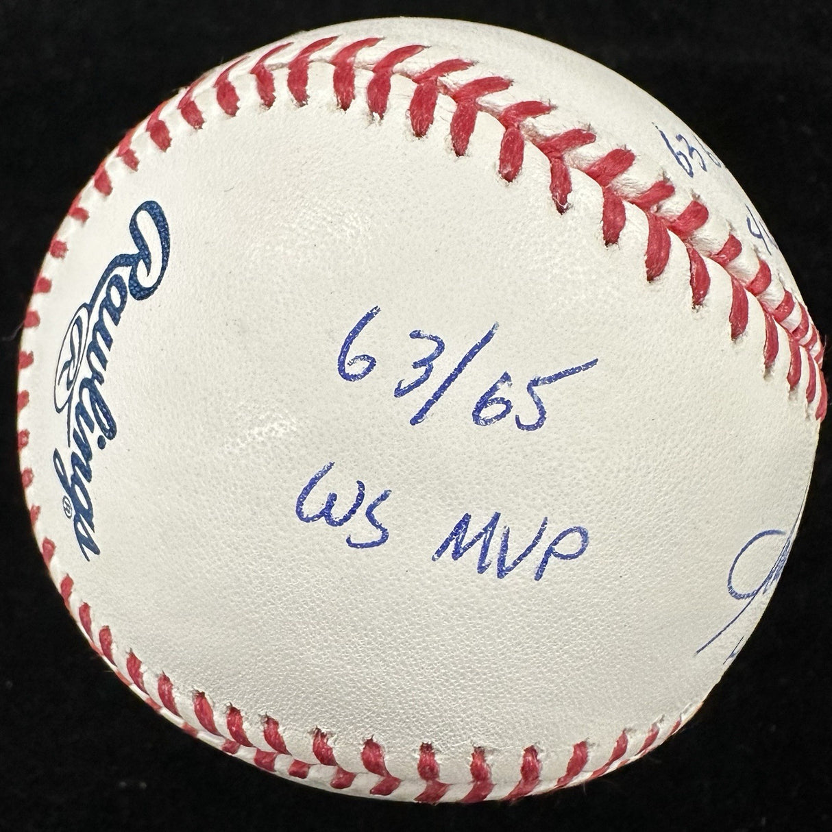 Sandy Koufax HOF MVP Cy Young Signed Stat Baseball MLB Holo Fanatics LE 28/32