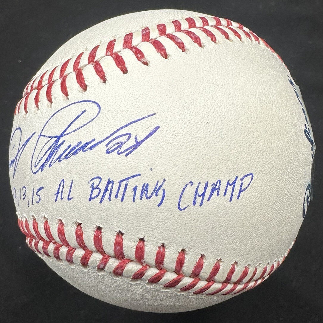 Miguel Cabrera 11, 12, 13, 15 AL Batting Champ Signed Baseball Beckett Witness