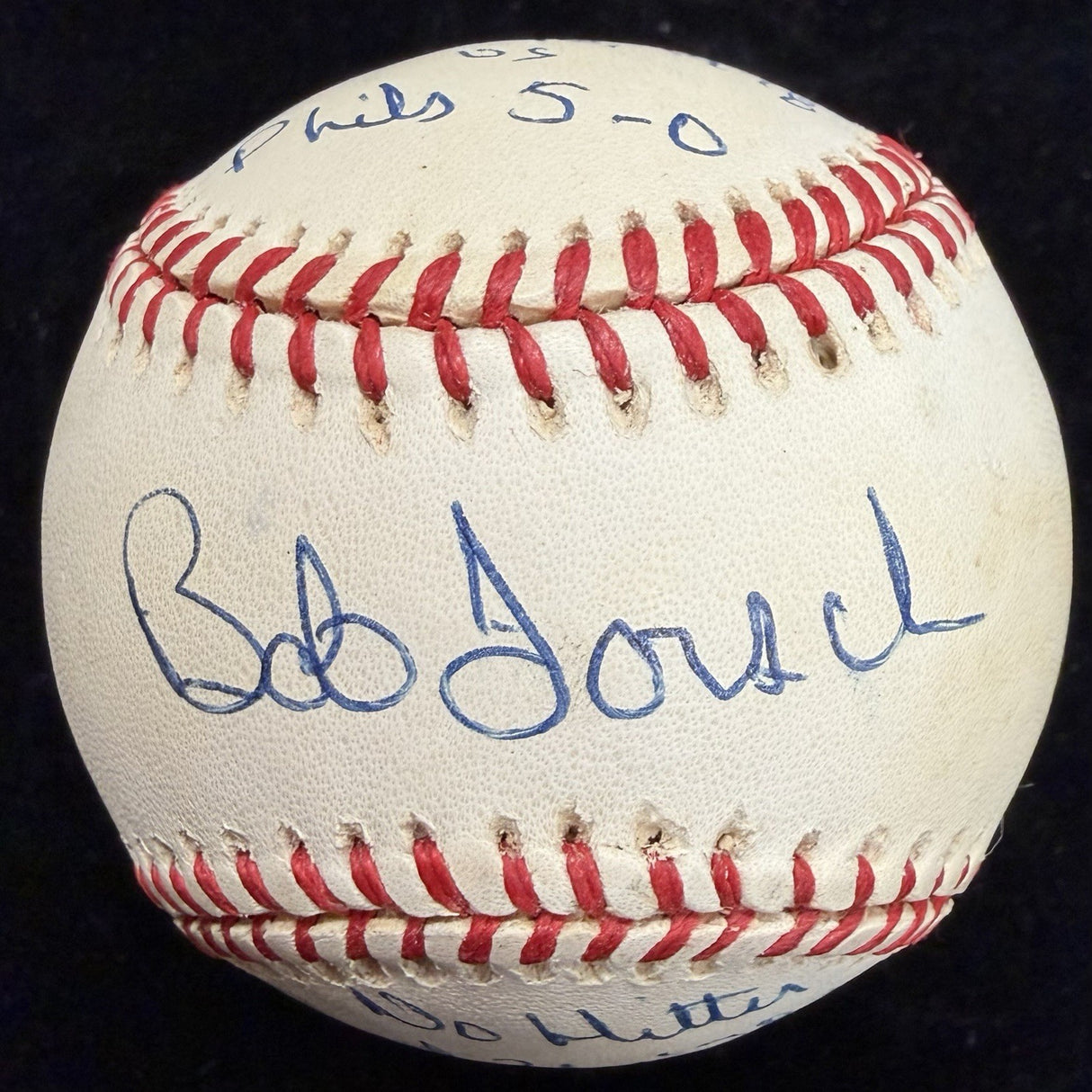 Bob Forsch 2 No Hitter Signed Baseball JSA