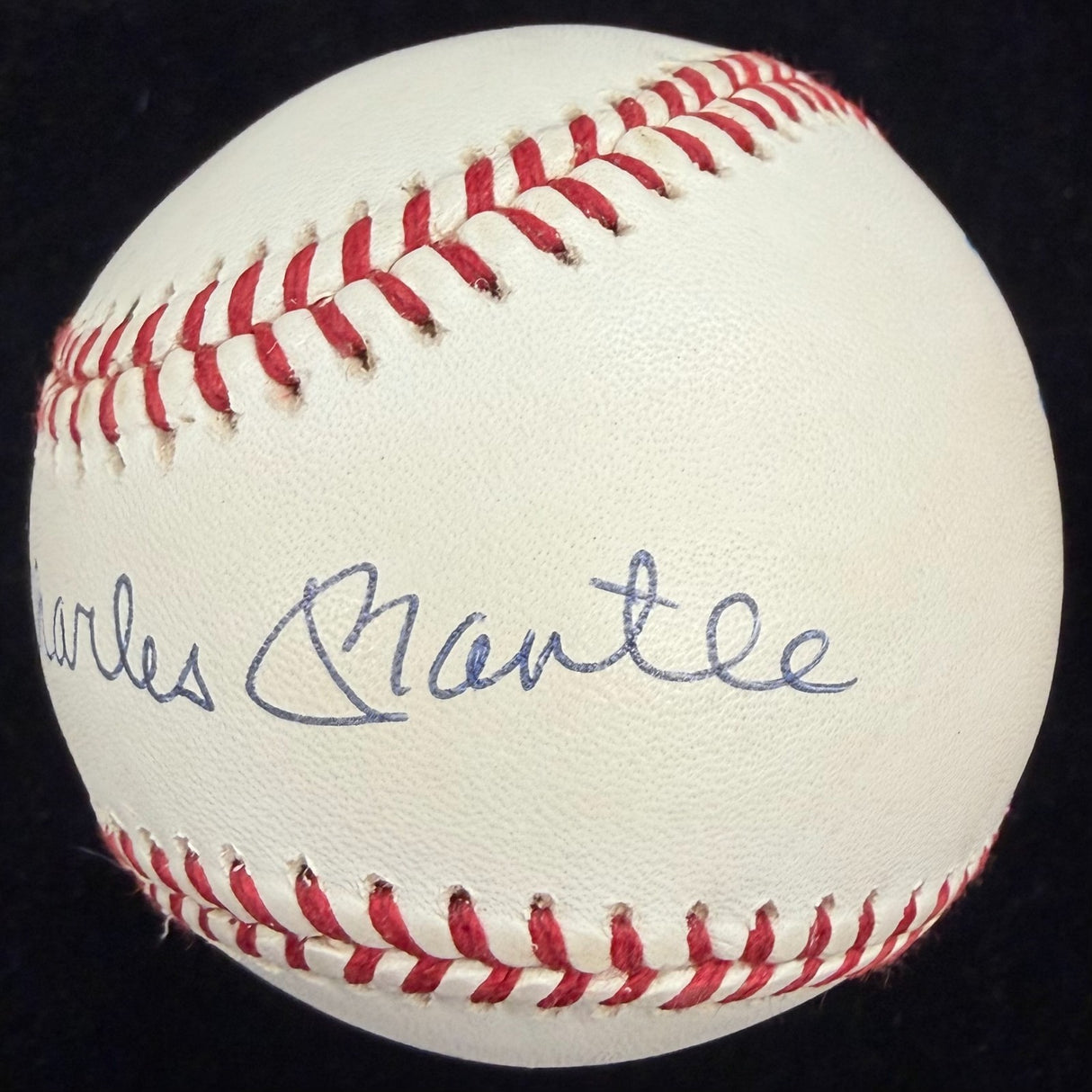 Mickey Charles Mantle Full Name Signed Baseball PSA/DNA LOA