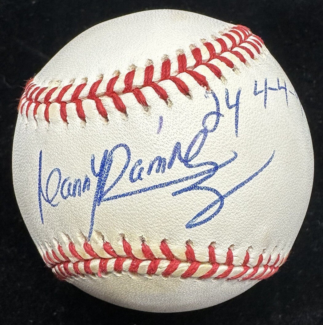 Manny Ramirez Rookie Auto Signed Baseball JSA