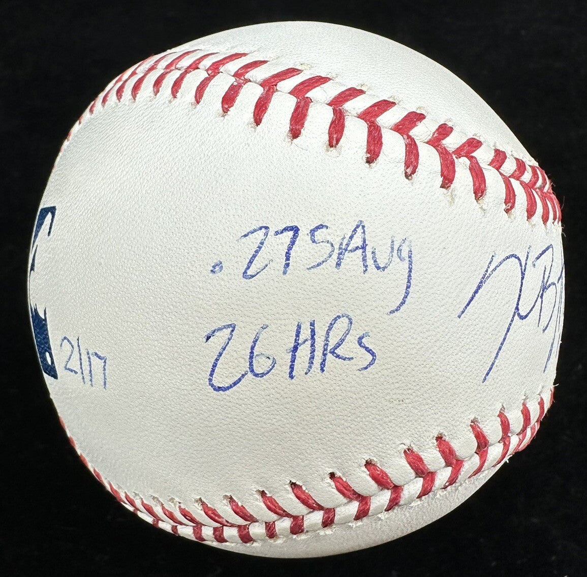 Kris Bryant 2015 NL ROY Signed Stat Baseball MLB Holo Fanatics 2/17