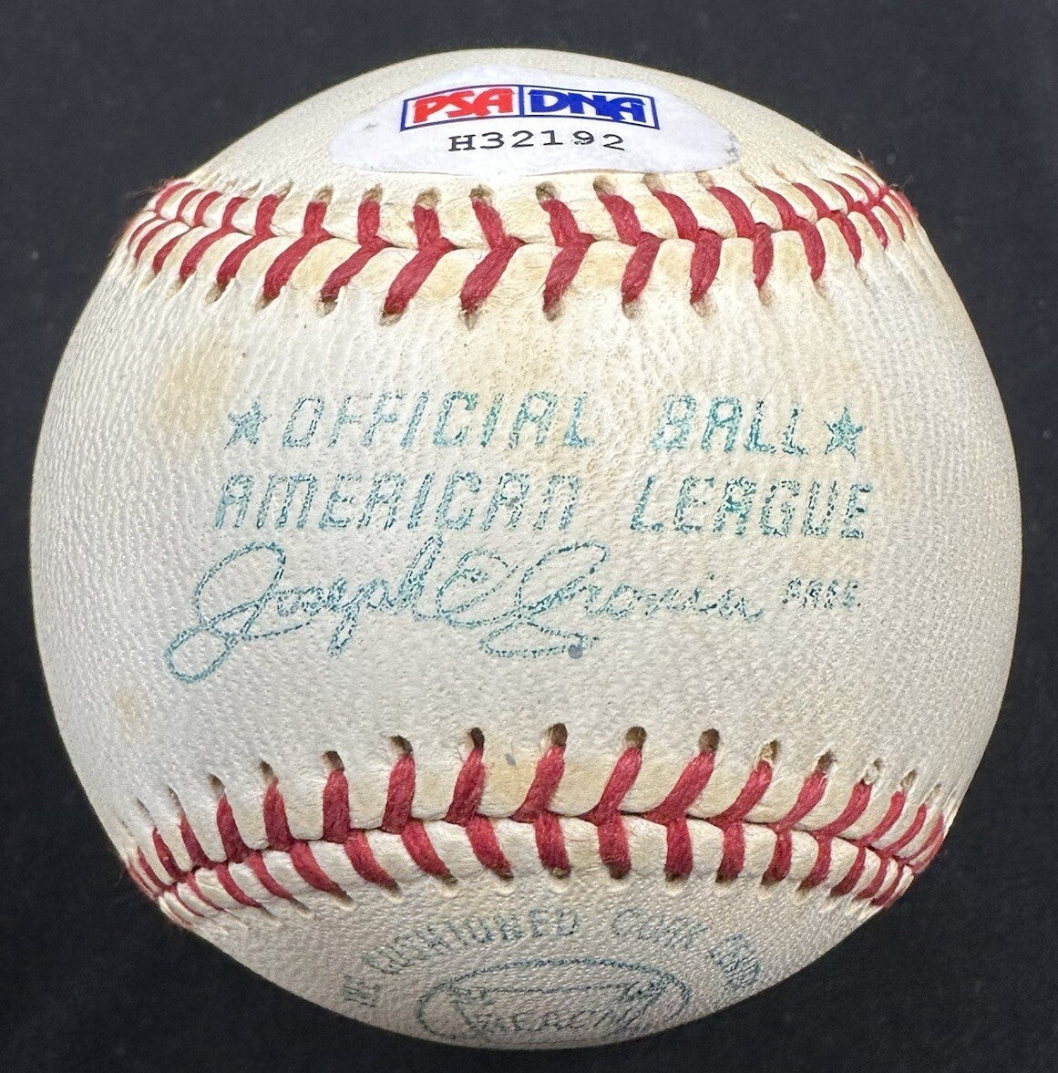 Carl Yastrzemski 1967 TC + MVP HOF 89 Signed ROAL Joe Cronin Baseball PSA