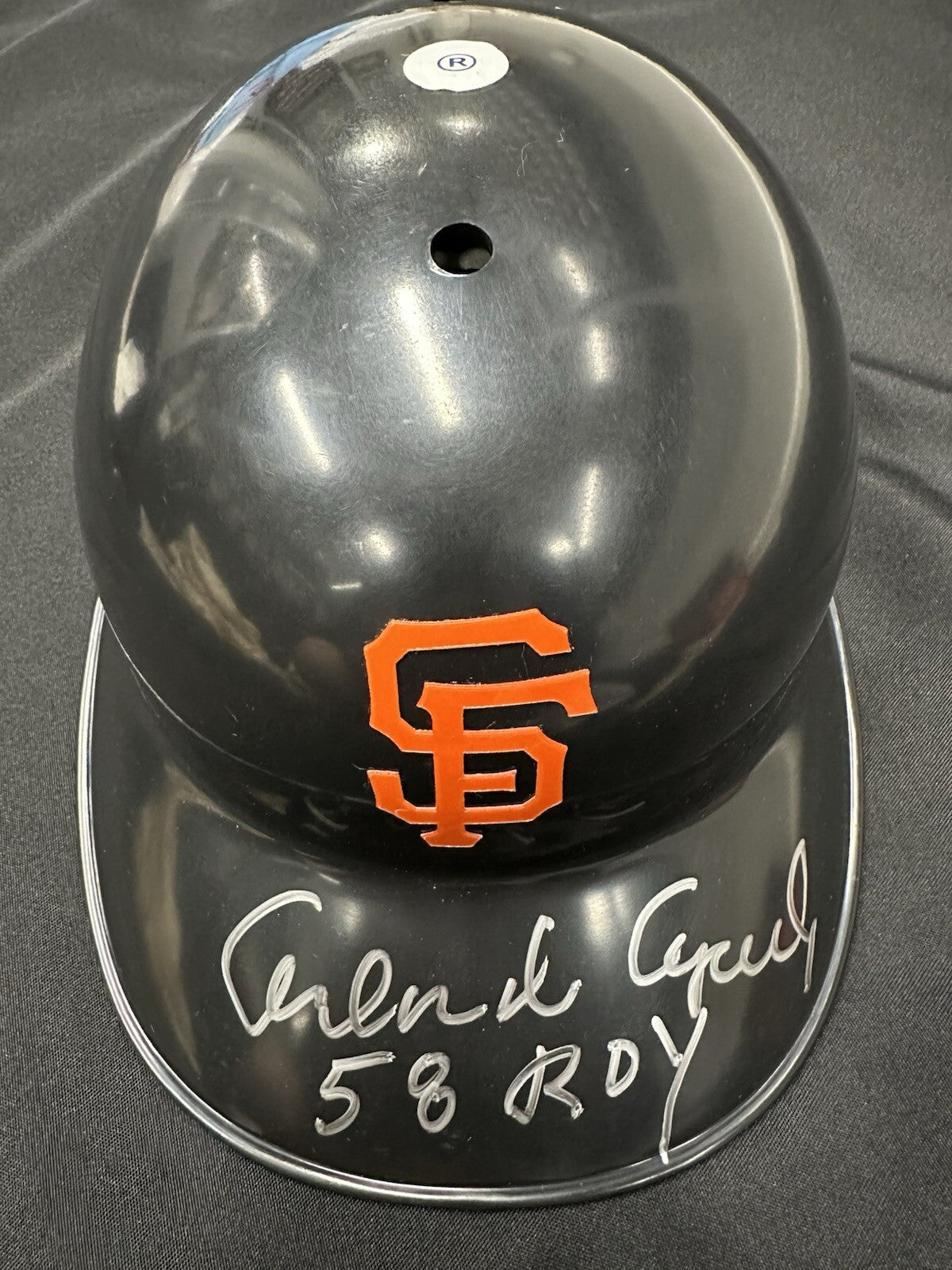 Orlando Cepeda 58 ROY Signed Authentic Giants Batting Helmet JSA