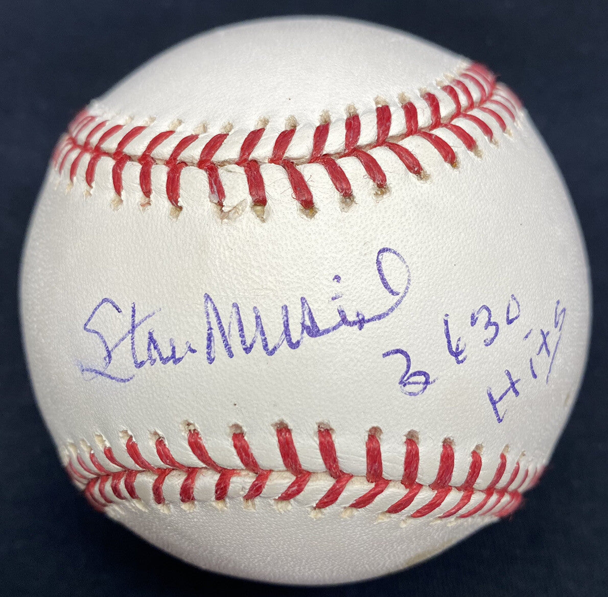 Stan Musial 3630 Hits Signed Baseball JSA