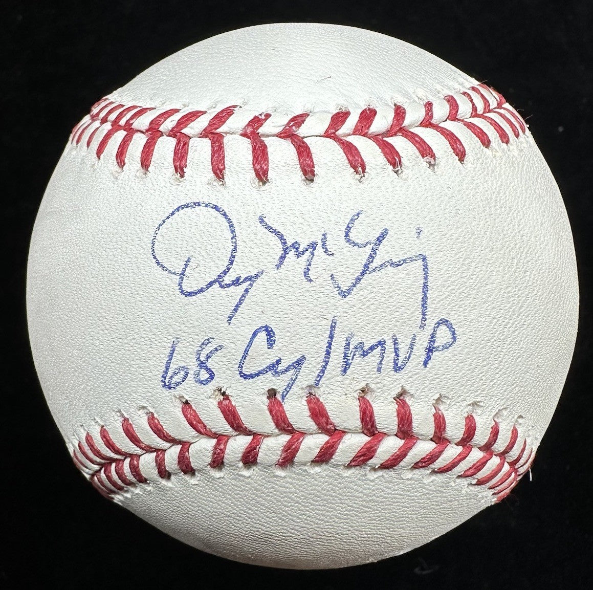 Denny McLain 68 CY/MVP Signed Baseball JSA