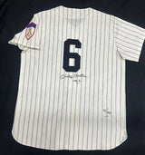 Mickey Mantle No 6 & 7 Signed Authentic Mitchell Ness Yankees Jersey Set JSA UDA