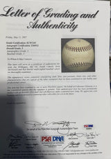 Mel Ott Signed Baseball Displays As A Single PSA/DNA LOA