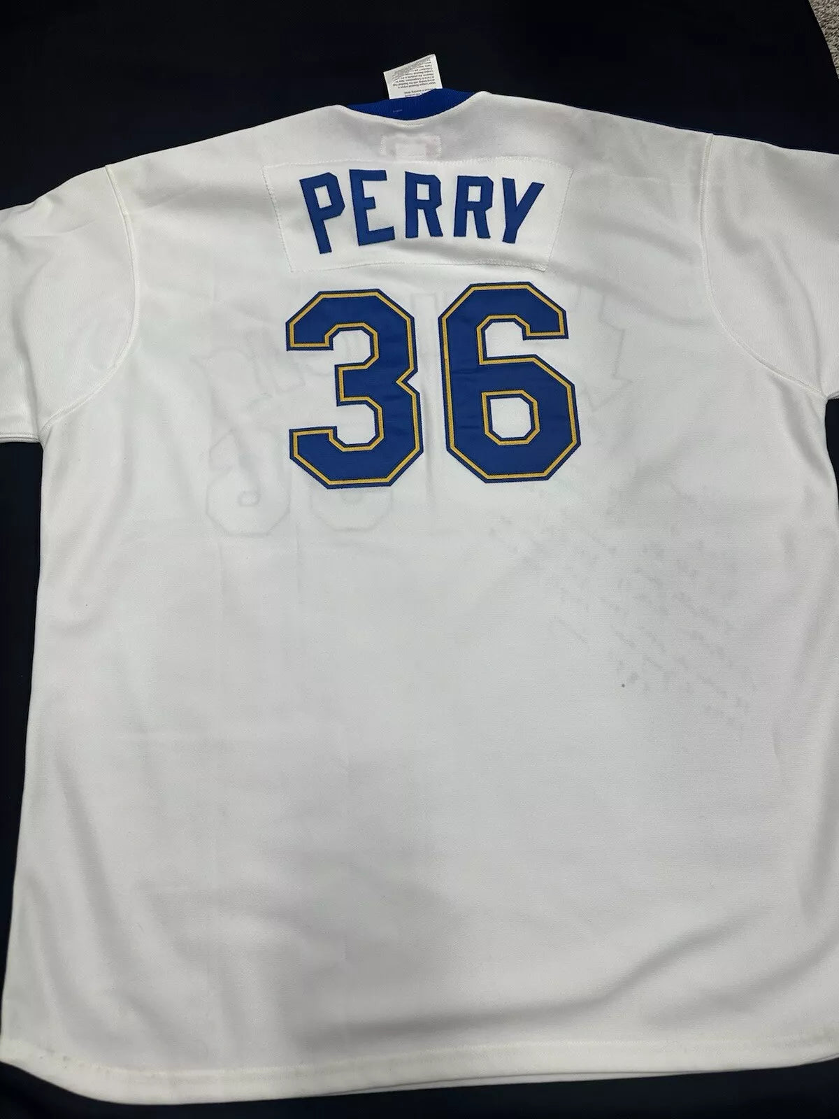 Gaylord Perry Signed Authentic Mariners Mitchell Ness Stat Jersey JSA Beckett