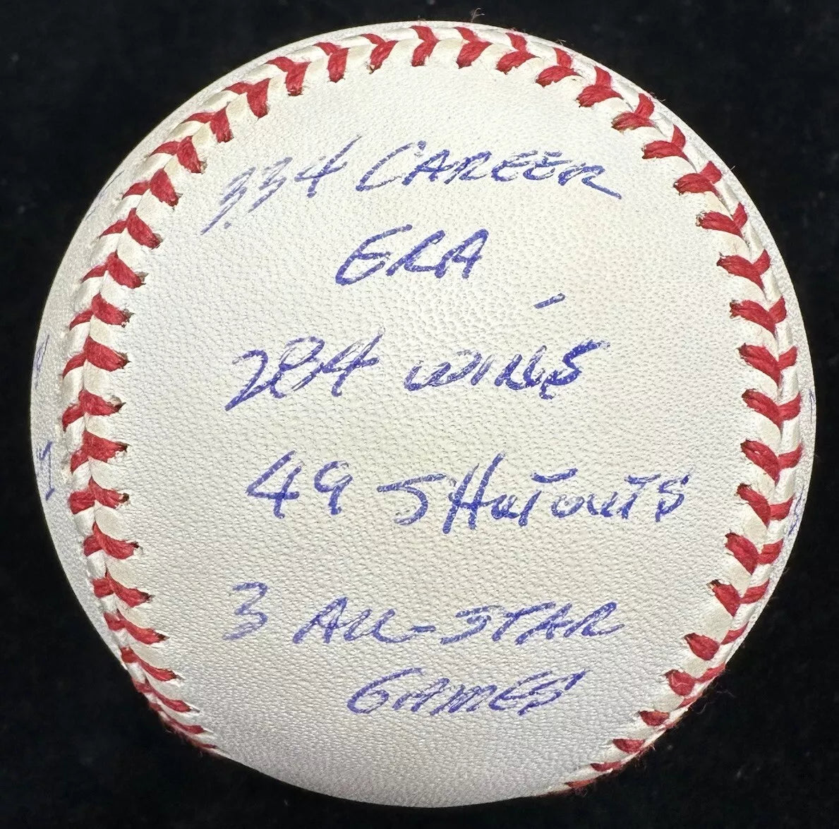 Fergie Jenkins HOF 91 Signed Reggie Jackson RJ Stat Baseball COMPLETE