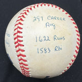 Al Kaline HOF 80 Signed RJ Stat Baseball Reggie Jackson Holo