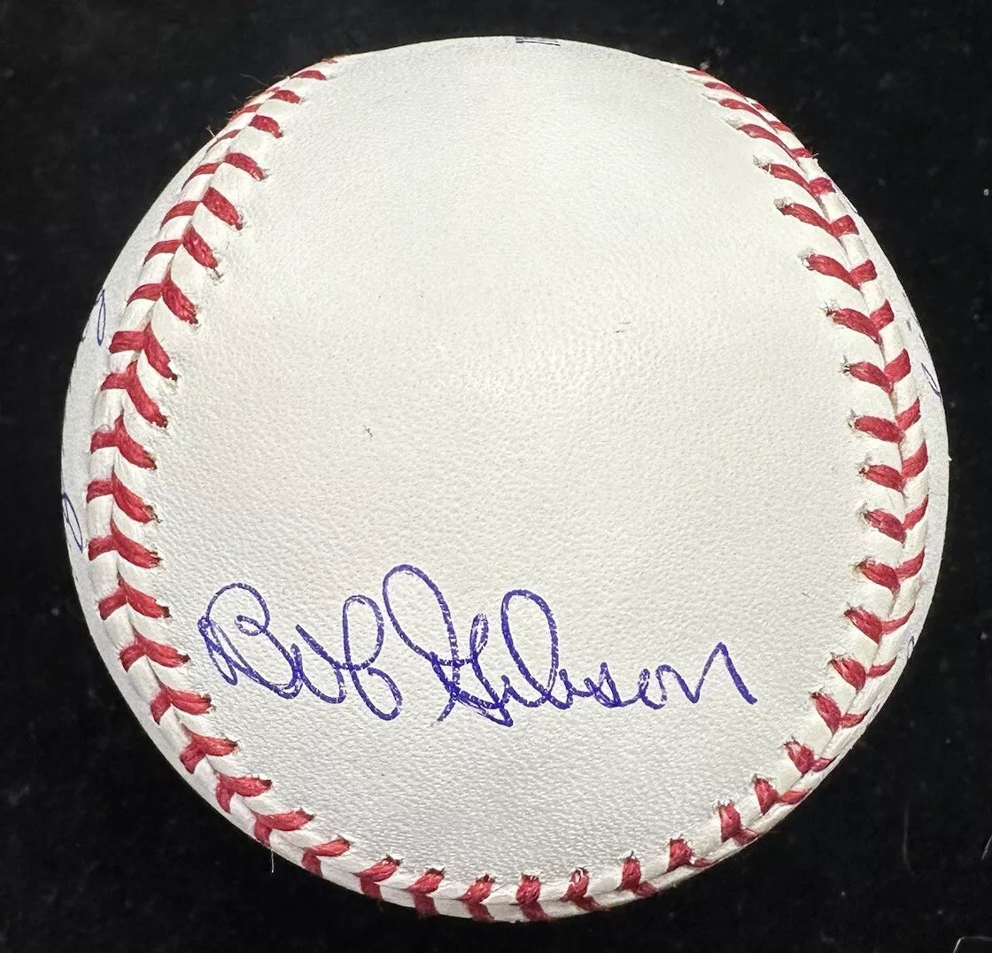 Cardinals Hall Of Famer Multi-Signed Baseball MLB Holo Gibson Musial Brock Smith