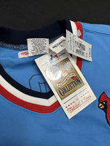 Lou Brock Signed Authentic Cardinals Mitchell Ness Stat Jersey JSA LOA