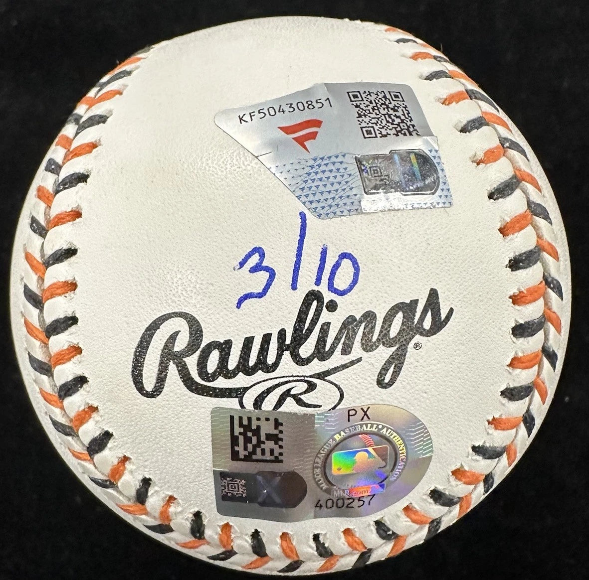 Cal Ripken Jr. Signed Baltimore Orioles Logo Stat Baseball MLB Holo Fanatics LE