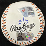 Cal Ripken Jr. Signed Baltimore Orioles Logo Stat Baseball MLB Holo Fanatics LE