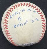 Bob Lemon HOF 76 #21 Signed Stat Baseball JSA