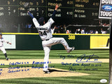 Felix Hernandez Perfect Game August 15, 2012 Signed Stat 16x20 Photo JSA