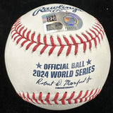 Freddie Freeman Signed 2024 World Series Logo Baseball MLB Holo