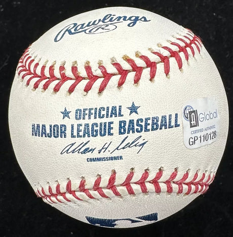 Yadier Molina A Sea Of Red Signed Early Career Signature Signed Baseball JSA LOA