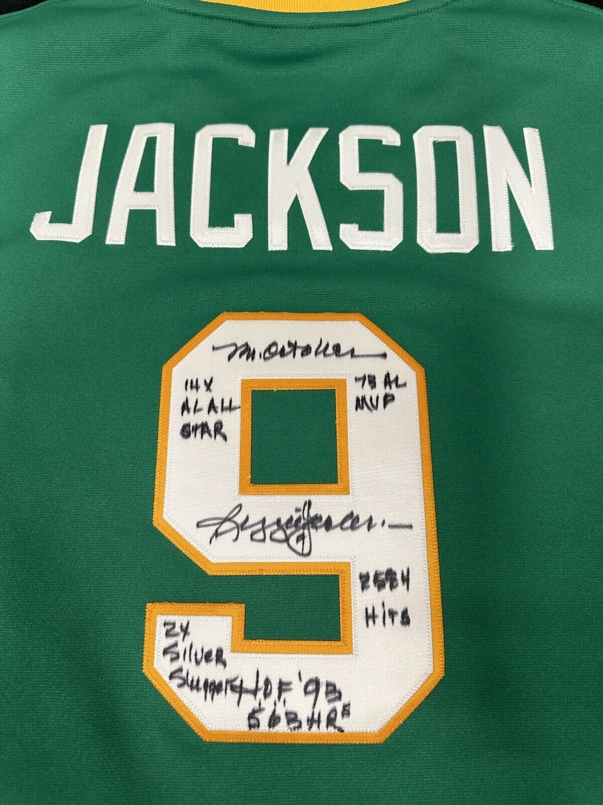 Reggie Jackson HOF MVP Signed Oakland A’s Authentic Mitchell Ness Jersey JSA