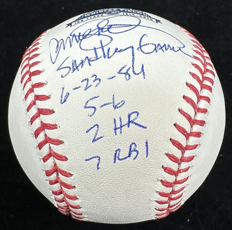 Ryne Sandberg The Sandberg Game Signed Wrigley Field Logo Baseball Tristar