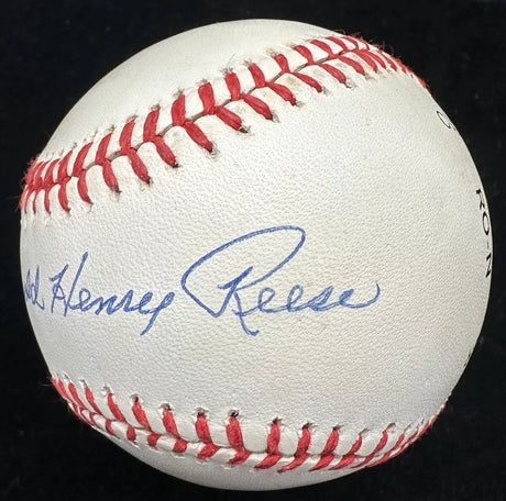 Harold Henry Pee Wee Reese Signed Full Name Baseball JSA