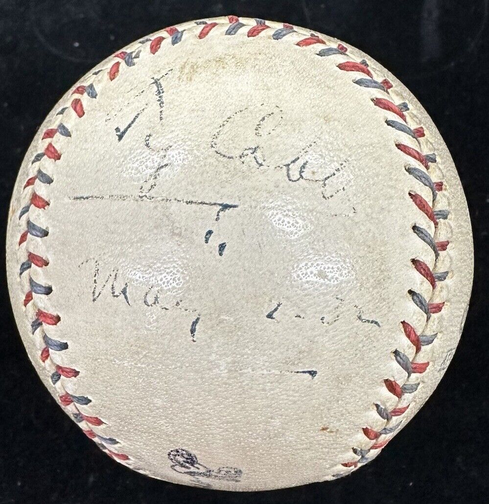 Ty Cobb Single Signed Baseball PSA/DNA Beckett LOA