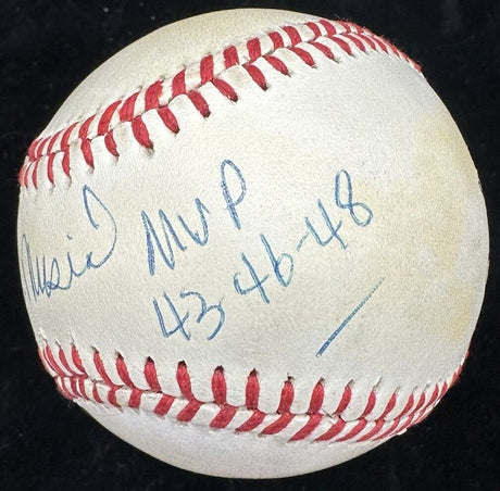 Stan Musial MVP 43, 46, 48 Signed Baseball JSA