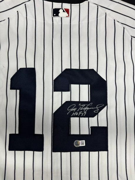 Ivan Rodriguez HOF 2017 Signed Authentic New York Yankees Majestic Jersey BAS