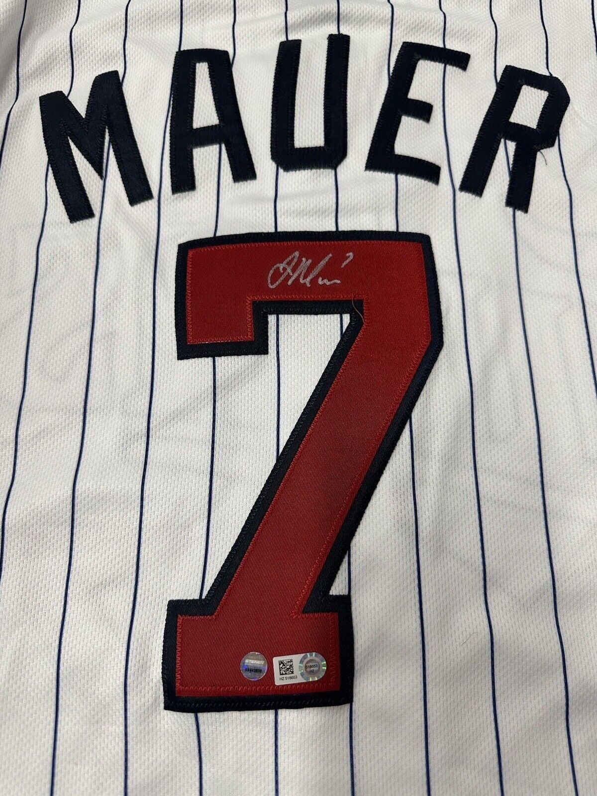 Joe Mauer Signed Authentic Minnesota Twins 2014 ASG Jersey MLB Holo