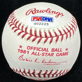 Tom Seaver Signed 1981 All Star Game Logo Baseball PSA/DNA