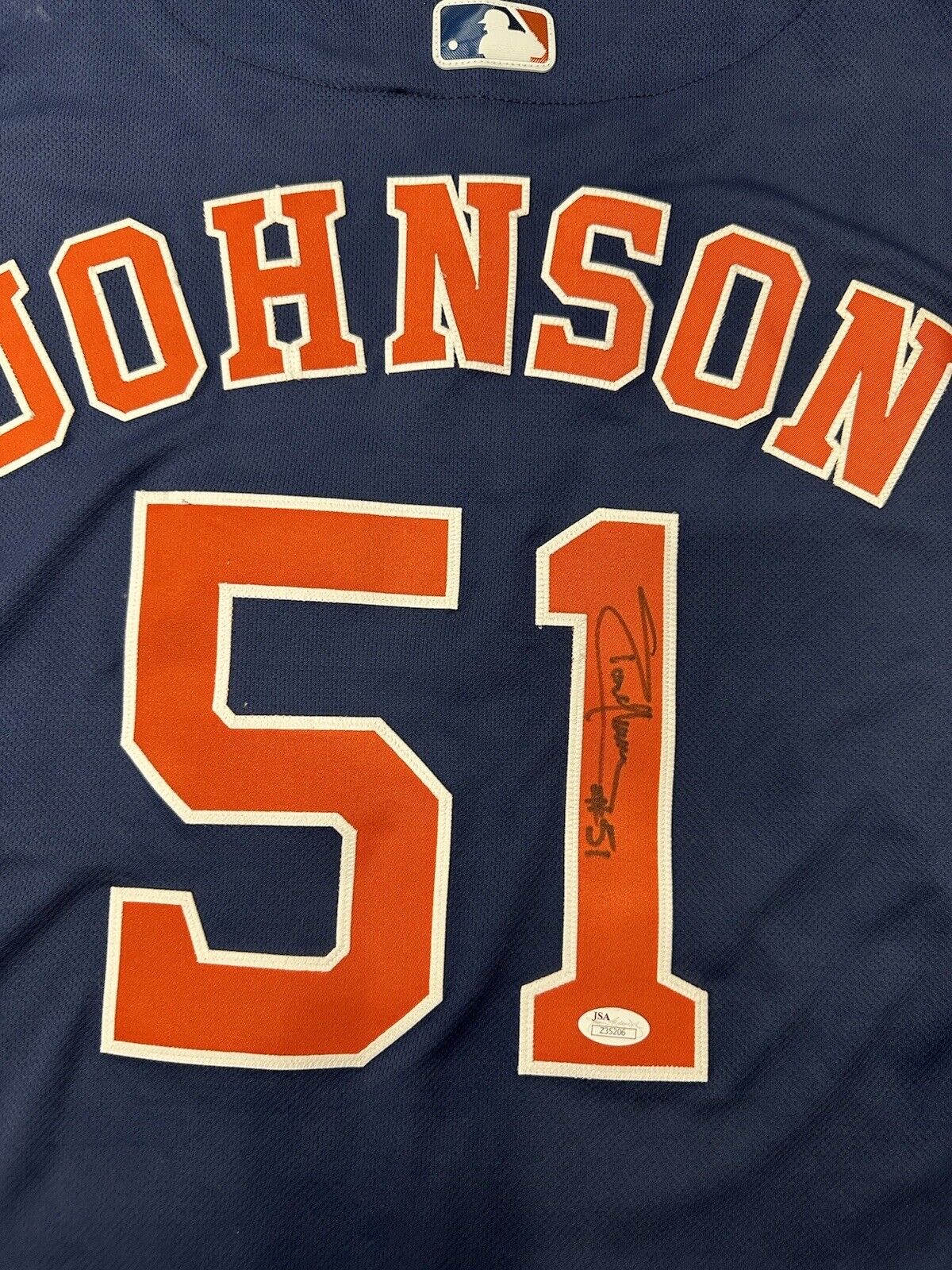 Randy Johnson Signed Authentic Houston Astros Flex Base Jersey JSA