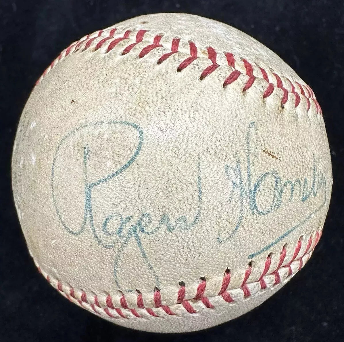 Rogers Hornsby Single Signed Official Little League Baseball JSA LOA