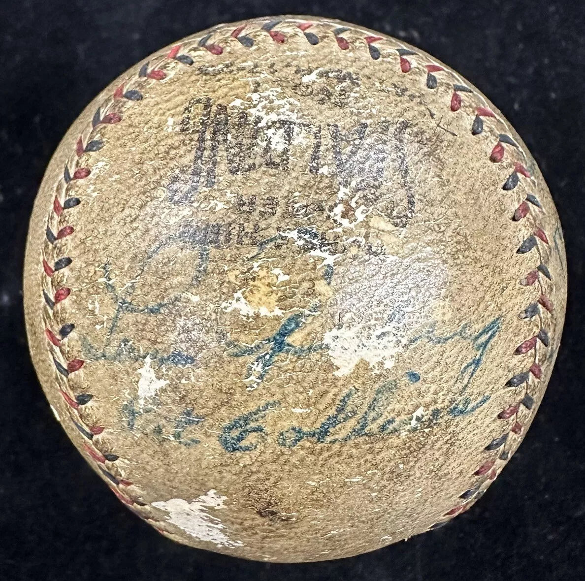 Babe Ruth Lou Gehrig Signed 1928 Yankees Team Signed Baseball JSA BAS LOA