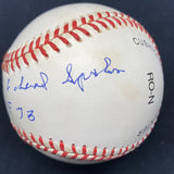 Warren Edward Spahn HOF 73 Full Name Signed Baseball Steiner PSA