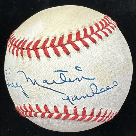 Billy Martin Yankees Signed Baseball PSA/DNA LOA